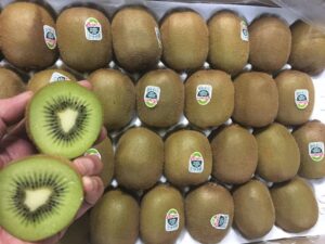 kiwi verde zespri en bandeja premium listo para consumir