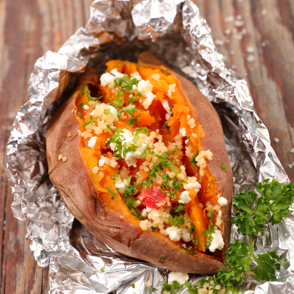 Batata asada rellena - comprar boniatos en disfrutaonline