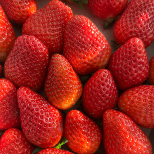 Fresones frescos naturales listos para disfrutar