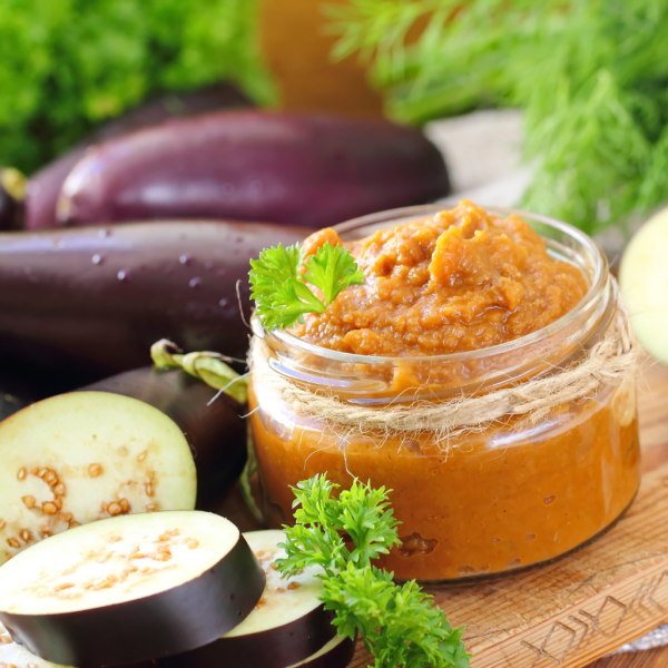 Crema de berenjena casera tipo baba ganoush saludable y fácil