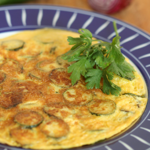 Tortilla de calabacín con huevo