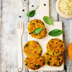 Hamburguesas vegetarianas de calabaza