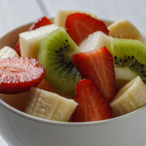 Macedonia de frutas frescas de temporada