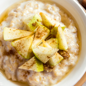 Porridge de avena con manzana Val Venosta y canela