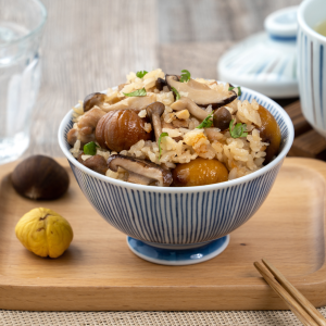 Arroz con setas y castañas. Receta otoñal en Disfrutaonline