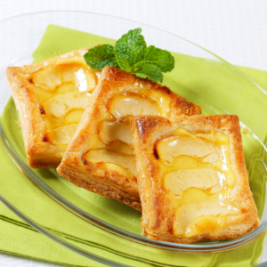 "Hojaldre casero con manzana verde doncella