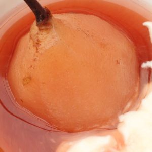 pera flor de invierno en almíbar casero